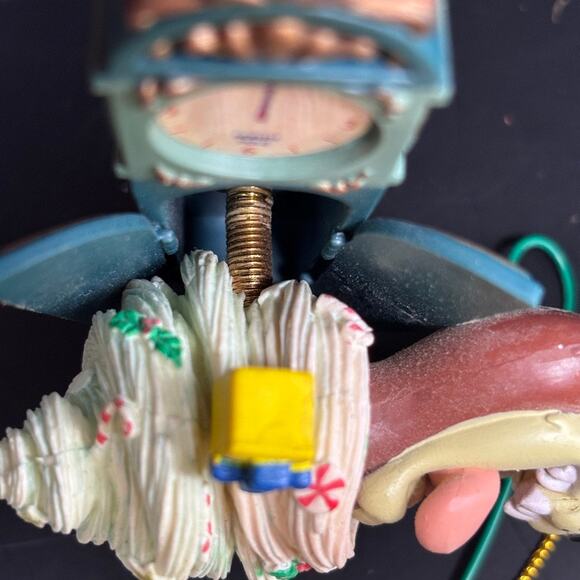 Warner Bros. 2001 Looney Toons Taz Tasmania Devil Christmas Tree Ornament SPINS - Picture 2 of 15